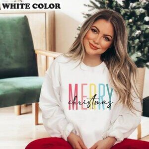 Merry Christmas Sweatshirt Xmas Gift Christmas Sweatshirt